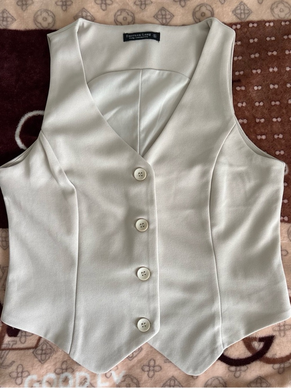 Beige vest top